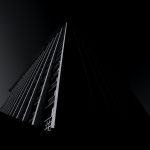 grayscale photo of high rise building